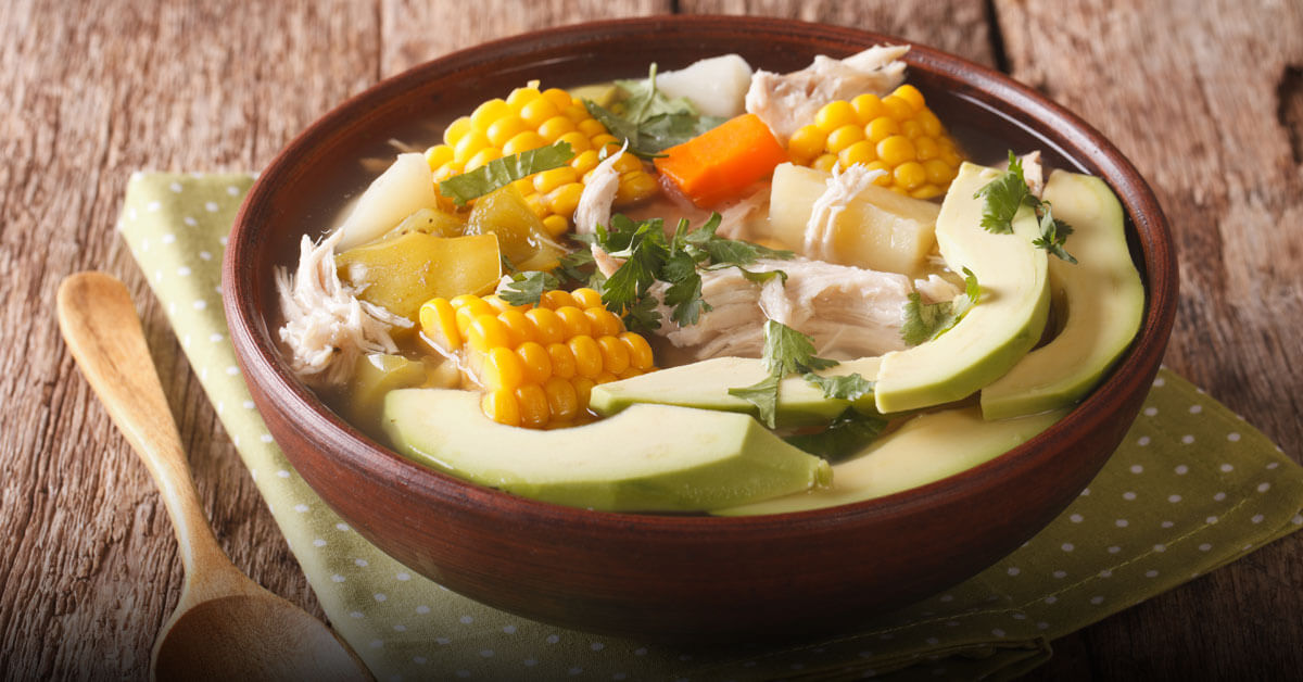 Receta de Ajiaco Santafareño